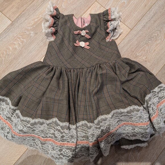 Dollcake Florence Tartan Dress 4T - Picture 3 of 3